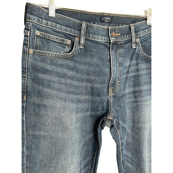 J.Crew Slim Fit Jeans in Signature Flex Dark Blue Mens 33x30 - Picture 4 of 11